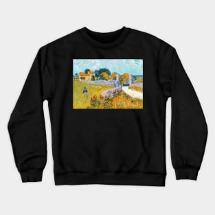 Dutch Farm House print Crewneck Sweatshirt